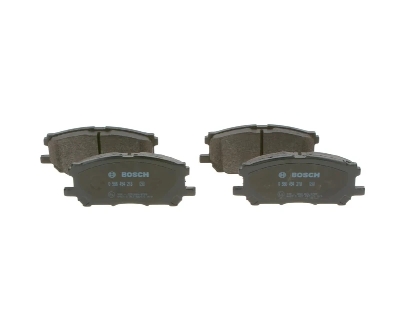 Bosch BP1154 - Brake Pads Car Front Axle - Bosch Quality - Reduced Noise and Dust - ECE-R90 Certified - Copper-Free - 1 Set of 4 Pads