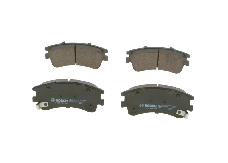 Bosch BP989 - Brake Pads Car Front Axle - Bosch Quality - Reduced Noise and Dust - ECE-R90 Certified - Copper-Free - 1 Set of 4 Pads