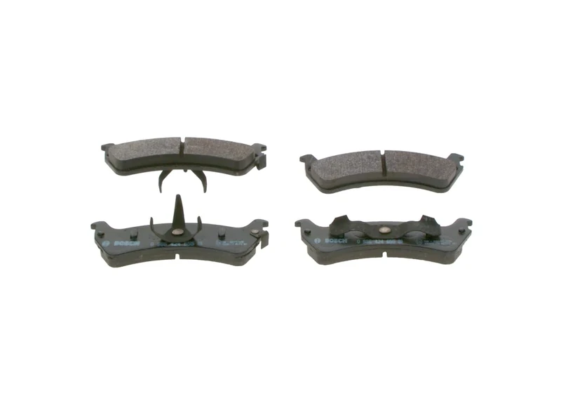 Bosch BP371 - Brake Pads Car Rear Axle - Bosch Quality - Reduced Noise and Dust - ECE-R90 Certified - Copper-Free - 1 Set of 4 Pads - With Accessories