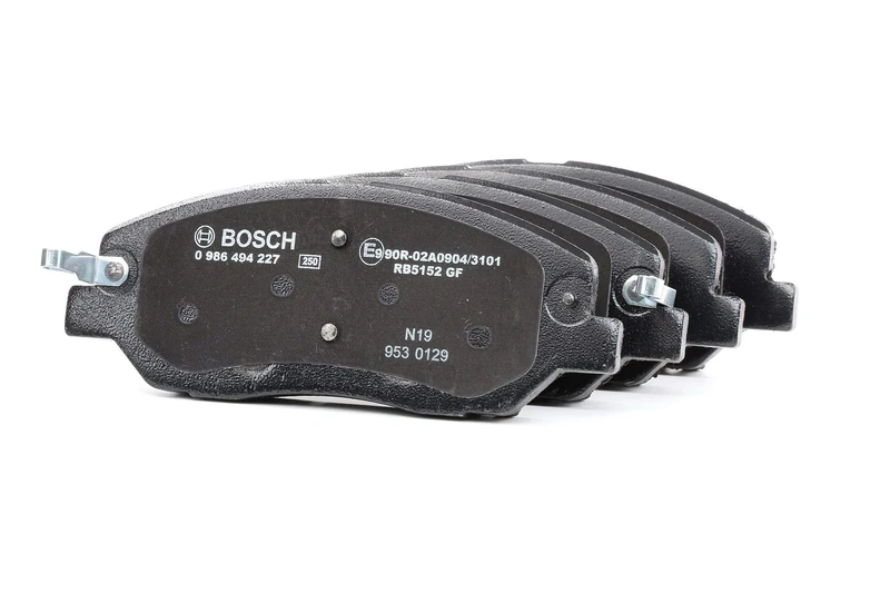 Bosch BP1162 - Brake Pads Car Front Axle - Bosch Quality - Reduced Noise and Dust - ECE-R90 Certified - Copper-Free - 1 Set of 4 Pads