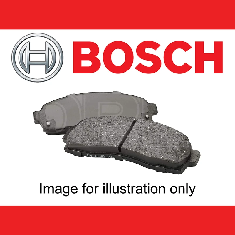 Bosch BP1158 - Brake Pads Car Rear Axle - Bosch Quality - Reduced Noise and Dust - ECE-R90 Certified - Copper-Free - 1 Set of 4 Pads