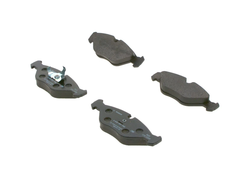 Bosch BP614 - Brake Pads Car Front Axle - Bosch Quality - Reduced Noise and Dust - ECE-R90 Certified - Copper-Free - 1 Set of 4 Pads