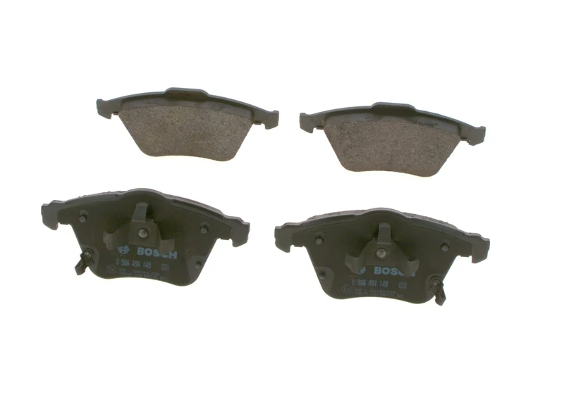Bosch BP1060 - Brake Pads Car Front Axle - Bosch Quality - Reduced Noise and Dust - ECE-R90 Certified - Copper-Free - 1 Set of 4 Pads
