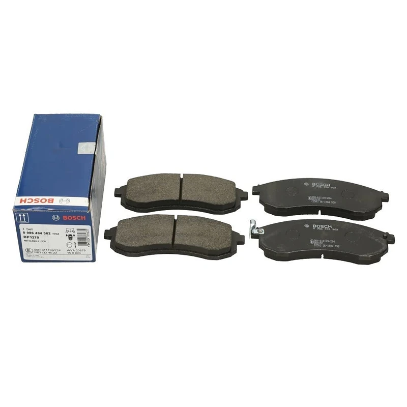 Bosch BP1270 - Brake Pads Car Front Axle - Bosch Quality - Reduced Noise and Dust - ECE-R90 Certified - Copper-Free - 1 Set of 4 Pads