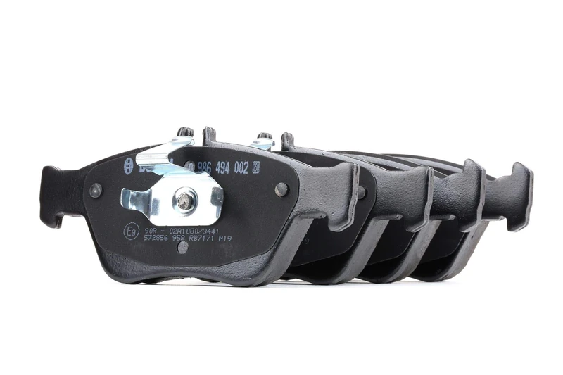 Bosch BP111 - Brake Pads Car Front Axle - Bosch Quality - Reduced Noise and Dust - ECE-R90 Certified - Copper-Free - 1 Set of 4 Pads