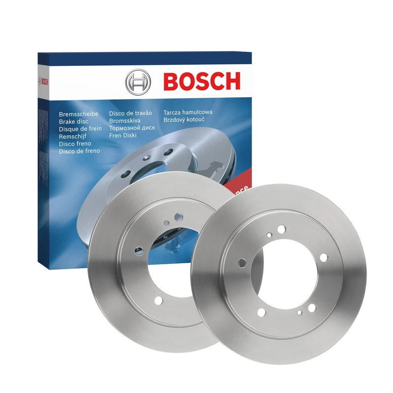 Bosch BD1344 Brake Disc Set - 286.4 mm Vented Discs - Front Axle - ECE-R90 Certified - Good Cooling, Reliable Braking, Corrosion Protection - 1 Set of 2 Discs