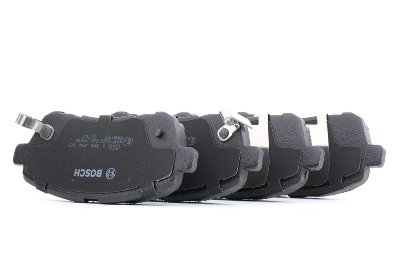 Bosch BP1211 - Brake Pads Car Front Axle - Bosch Quality - Reduced Noise and Dust - ECE-R90 Certified - Copper-Free - 1 Set of 4 Pads