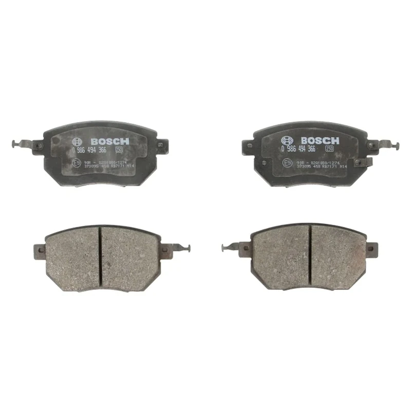 Bosch BP1274 - Brake Pads Car Front Axle - Bosch Quality - Reduced Noise and Dust - ECE-R90 Certified - Copper-Free - 1 Set of 4 Pads