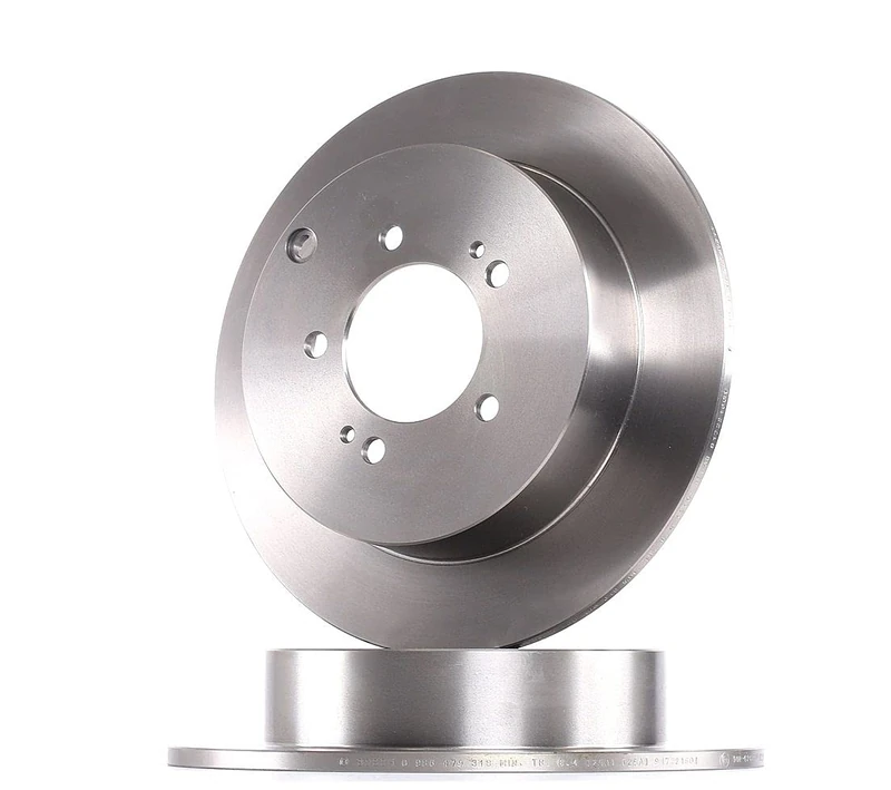 Bosch BD1222 Brake Disc Set - 302 mm Solid Discs - Rear Axle - ECE-R90 Certified - Reliable Braking, Stable Performance, Corrosion Protection - 1 Set of 2 Discs