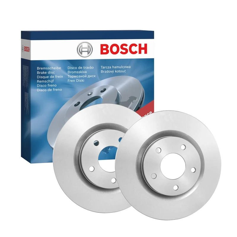 Bosch BD1201 Brake Disc Set - 295.8 mm Vented Discs - Front Axle - ECE-R90 Certified - Good Cooling, Reliable Braking, Corrosion Protection - 1 Set of 2 Discs