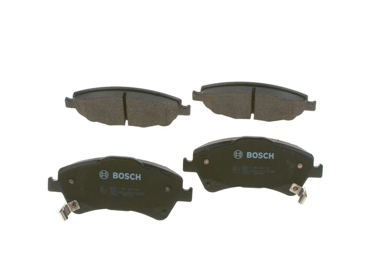 Bosch BP1134 - Brake Pads Car Front Axle - Bosch Quality - Reduced Noise and Dust - ECE-R90 Certified - Copper-Free - 1 Set of 4 Pads