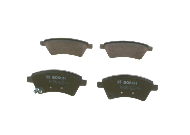 Bosch BP1040 - Brake Pads Car Front Axle - Bosch Quality - Reduced Noise and Dust - ECE-R90 Certified - Copper-Free - 1 Set of 4 Pads