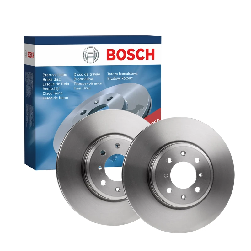 Bosch BD1276 Brake Disc Set - 282.1 mm Vented Discs - Front Axle - ECE-R90 Certified - Good Cooling, Reliable Braking, Corrosion Protection - 1 Set of 2 Discs