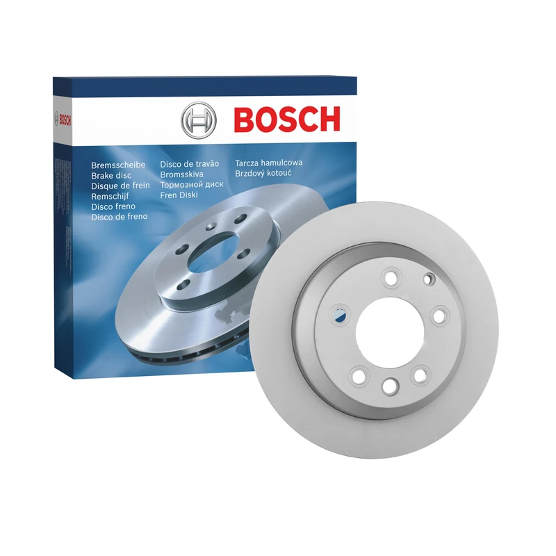 Bosch BD1025 Brake Disc - 329.7 mm Vented High-Carbon Disc - Rear Axle - ECE-R90 Certified - Great Cooling and Noise Suppression, Advanced Corrosion protected - 1 Single Disc