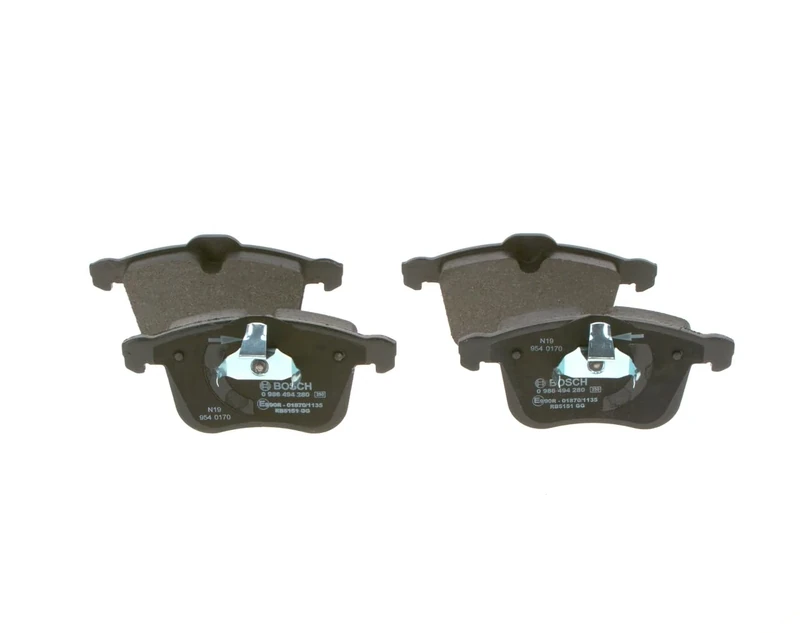 Bosch BP1192 - Brake Pads Car Front Axle - Bosch Quality - Reduced Noise and Dust - ECE-R90 Certified - Copper-Free - 1 Set of 4 Pads