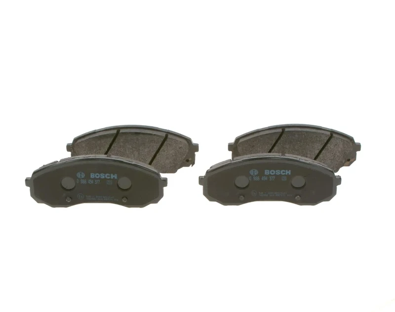 Bosch BP1285 - Brake Pads Car Front Axle - Bosch Quality - Reduced Noise and Dust - ECE-R90 Certified - Copper-Free - 1 Set of 4 Pads