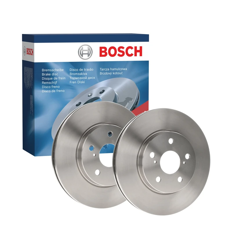 Bosch BD866 Brake Disc Set - 296 mm Vented Discs - Front Axle - ECE-R90 Certified - Good Cooling, Reliable Braking, Corrosion Protection - 1 Set of 2 Discs