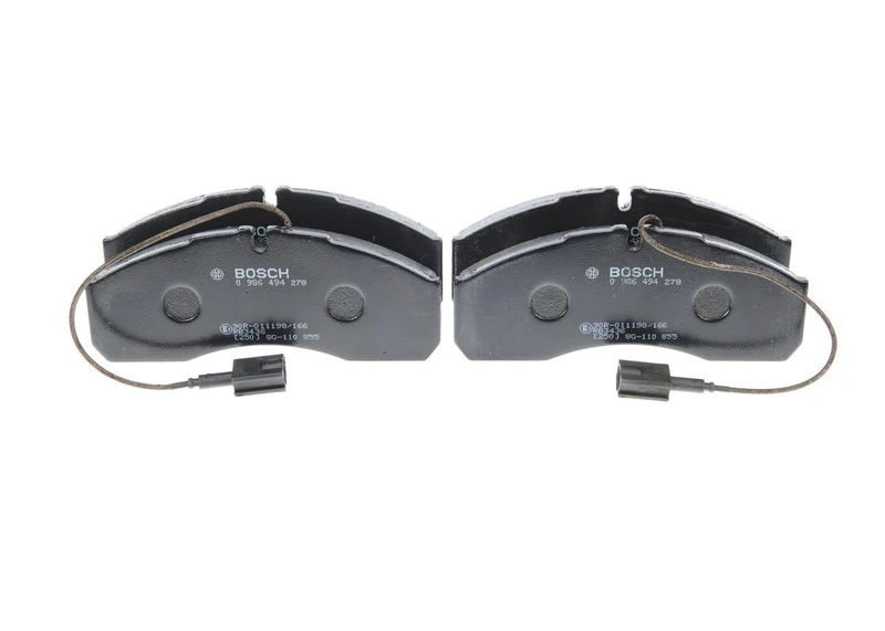 Bosch BP1764 - Brake Pads Car Front Axle - Bosch Quality - Reduced Noise and Dust - ECE-R90 Certified - Copper-Free - 1 Set of 4 Pads - With Accessories