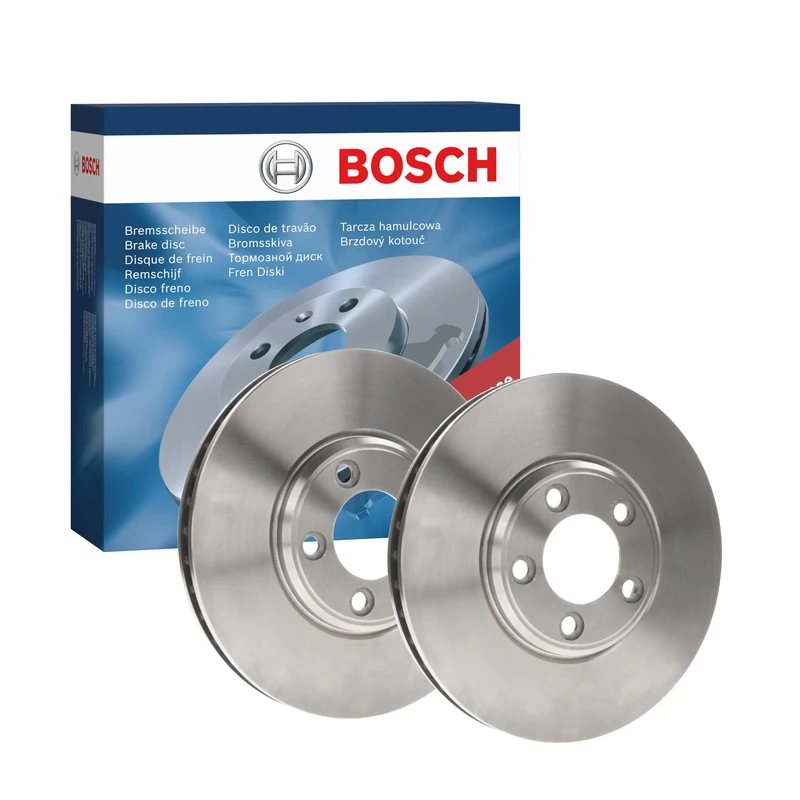 Bosch BD688 Brake Disc Set - 300 mm Vented Discs - Front Axle - ECE-R90 Certified - Good Cooling, Reliable Braking, Corrosion Protection - 1 Set of 2 Discs