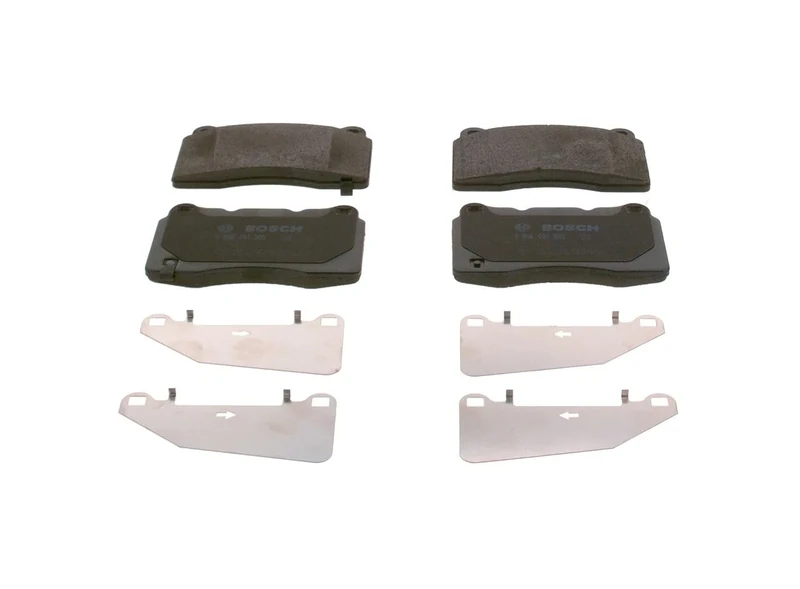 Bosch BP1318 - Brake Pads Car Front Axle - Bosch Quality - Reduced Noise and Dust - ECE-R90 Certified - Copper-Free - 1 Set of 4 Pads