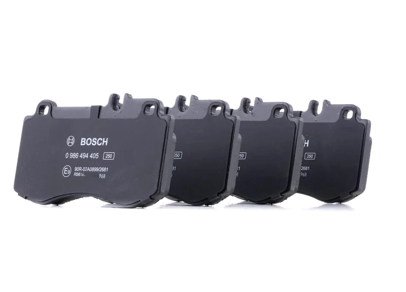 Bosch BP1329 - Brake Pads Car Front Axle - Bosch Quality - Reduced Noise and Dust - ECE-R90 Certified - Copper-Free - 1 Set of 4 Pads