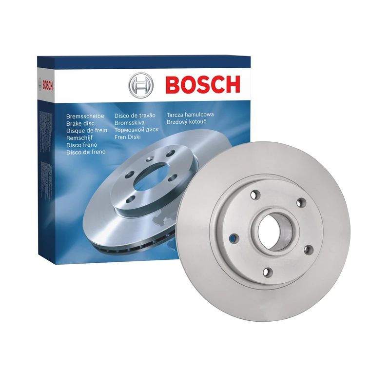 Bosch BD1541 Brake Disc - 260 mm Solid Discs - Rear Axle - ECE-R90 Certified - Reliable Braking, Stable Performance, Corrosion Protection - 1 Single Disc