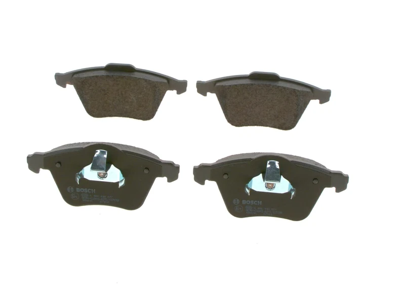 Bosch BP987 - Brake Pads Car Front Axle - Bosch Quality - Reduced Noise and Dust - ECE-R90 Certified - Copper-Free - 1 Set of 4 Pads