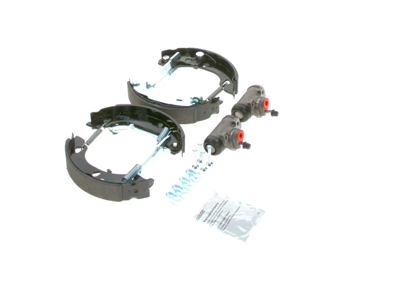 Bosch KS602 Kit Super Pro - Rear drum brake kit - 1 pre-assembled set, 2 wheel brake cylinders, 4 brake shoes
