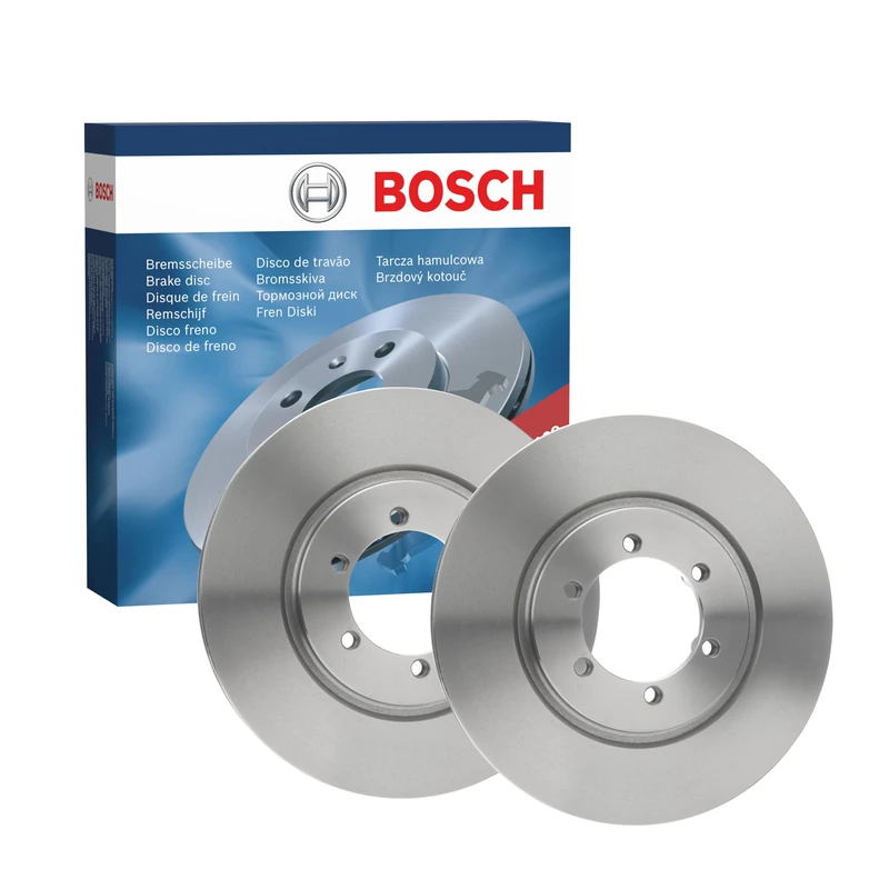 Bosch BD1256 Brake Disc Set - 294 mm Vented High-Carbon Discs - Front Axle - ECE-R90 Certified - Improved Cooling, Reduced Brake Fade, Corrosion Protection - 1 Set of 2 Discs