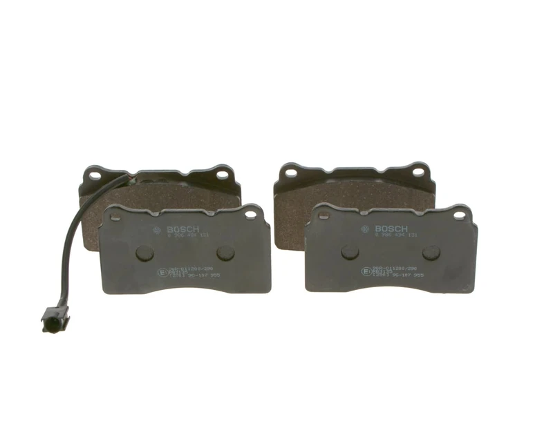 Bosch BP1042 - Brake Pads Car Front Axle - Bosch Quality - Reduced Noise and Dust - ECE-R90 Certified - Copper-Free - 1 Set of 4 Pads