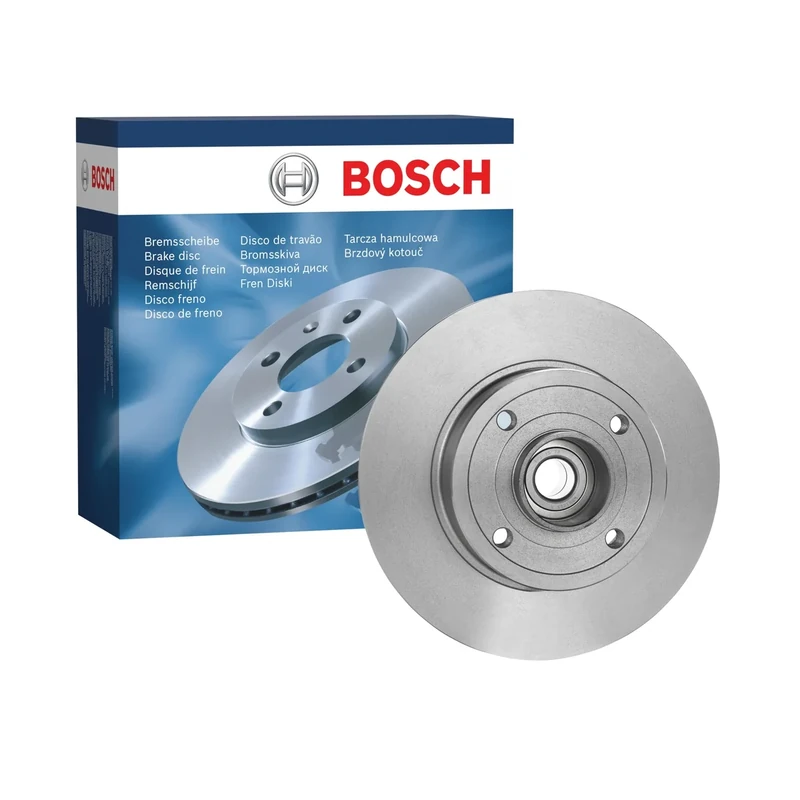 Bosch BD1127 Brake Disc - 240 mm Solid Discs - Rear Axle - ECE-R90 Certified - Reliable Braking, Stable Performance, Corrosion Protection - 1 Single Disc