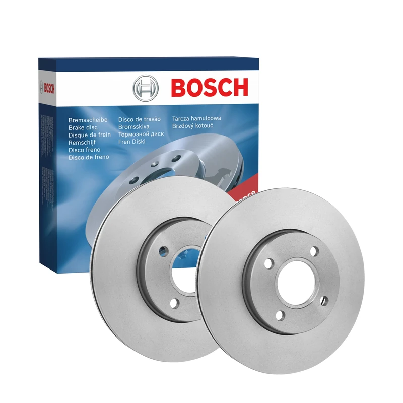 Bosch BD1482 Brake Disc Set - 278 mm Vented High-Carbon Discs - Front Axle - ECE-R90 Certified - Improved Cooling, Reduced Brake Fade, Corrosion Protection - 1 Set of 2 Discs - Image 1