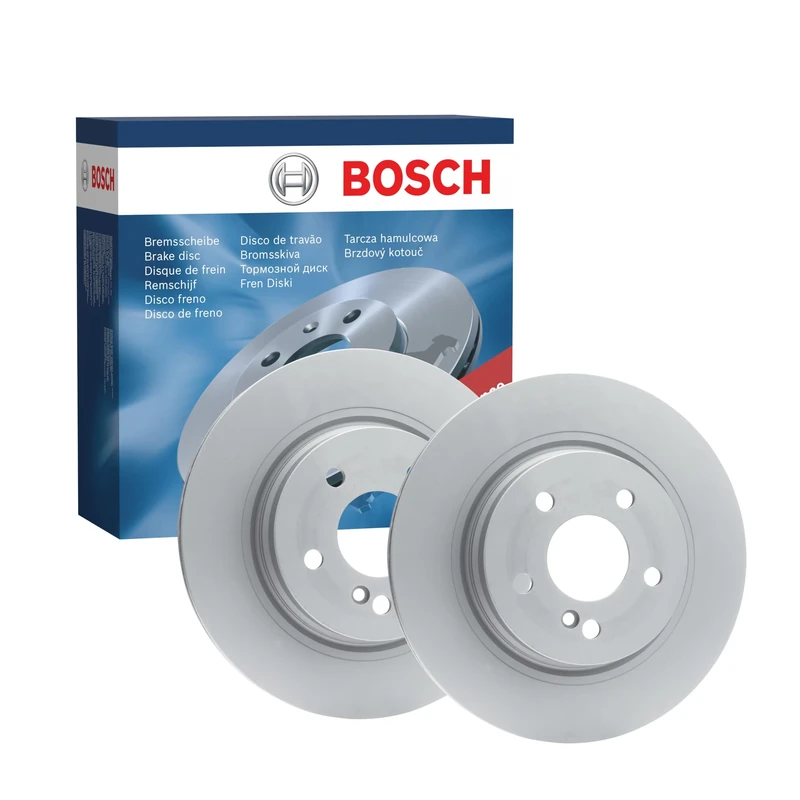 Bosch BD1305 Brake Disc Set - 300 mm Vented High-Carbon Disc - Rear Axle - ECE-R90 Certified - Great Cooling and Noise Suppression, Advanced Corrosion protected - 1 Set of 2 Discs