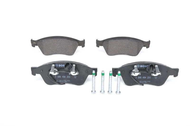 Bosch BP1111 - Brake Pads Car Front Axle - Bosch Quality - Reduced Noise and Dust - ECE-R90 Certified - Copper-Free - 1 Set of 4 Pads
