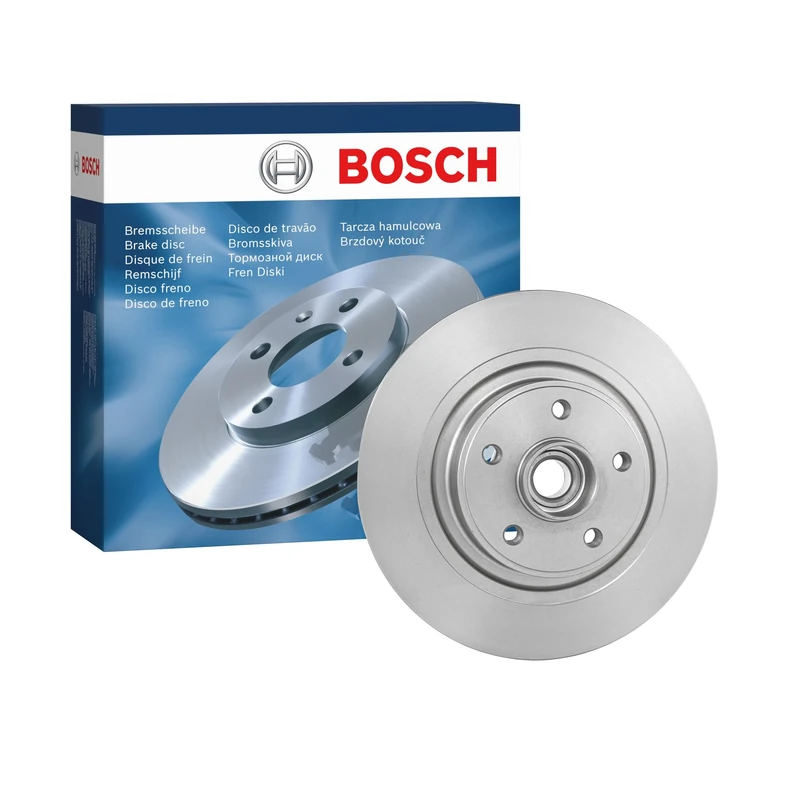 Bosch BD1125 Brake Disc - 300 mm Solid Discs - Rear Axle - ECE-R90 Certified - Reliable Braking, Stable Performance, Corrosion Protection - 1 Single Disc