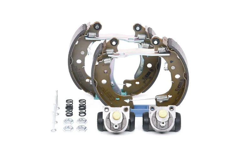 Bosch KS200 Kit Super Pro - Rear drum brake kit - 1 pre-assembled set, 2 wheel brake cylinders, 4 brake shoes