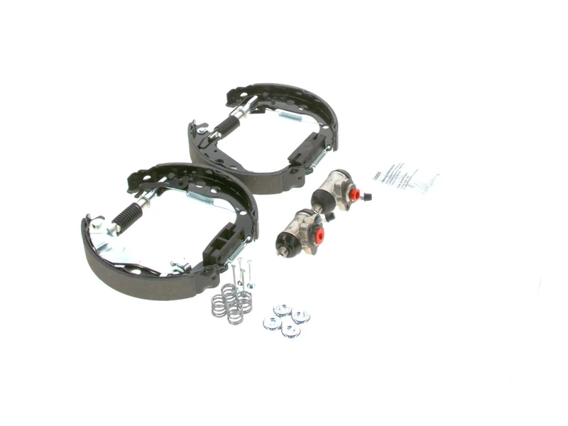 Bosch KS663 Kit Super Pro - Rear drum brake kit - 1 pre-assembled set, 2 wheel brake cylinders, 4 brake shoes