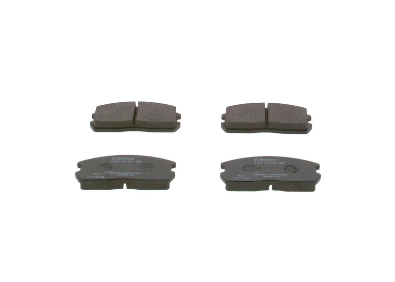 Bosch BP780 - Brake Pads Car Front Axle - Bosch Quality - Reduced Noise and Dust - ECE-R90 Certified - Copper-Free - 1 Set of 4 Pads