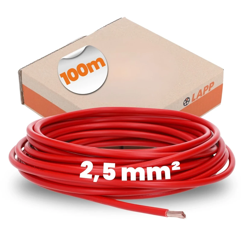 LAPP KABEL & Leitung – H07 V-K 1 x 2.5 RD 4520042 R100 Cable of the base - Image 1