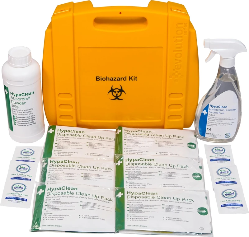 Safety First Aid Group Hypaclean Body Fluid Disposal Kit (6 Applications)
