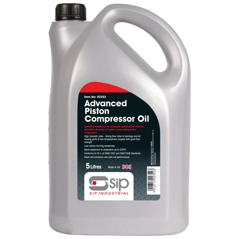 SIP 5L ISO 150 High Viscosity Piston Compressor Oil for Reciprocating Compressors
