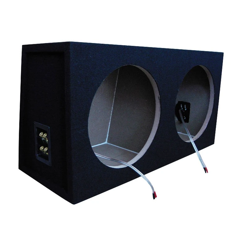 Necom MDF Double Subwoofer Enclosure 12-inch/30cm 2x connection - Image 1
