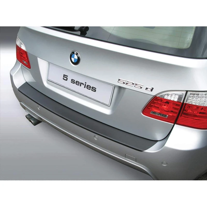 RGM ABS Rear bumper protector compatible with BMW 5-Series E61 Touring 2003-2010 'M-Style' Black