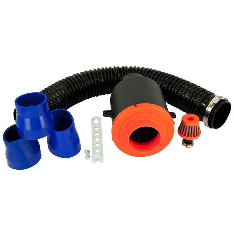 AutoStyle Universal Air filter system incl. 80cm Hose/Breather filter/3 Adapters 55mm/63mm/70mm