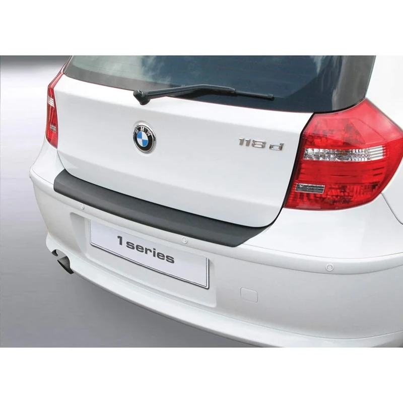 RGM ABS Rear bumper protector compatible with BMW 1-Series E87 3/5 doors 2004-2007 Black