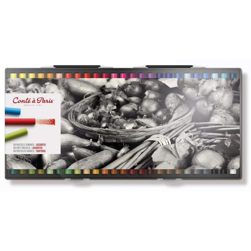 Conté à Paris Soft Pastels - Assorted Colours (Pack of 50)