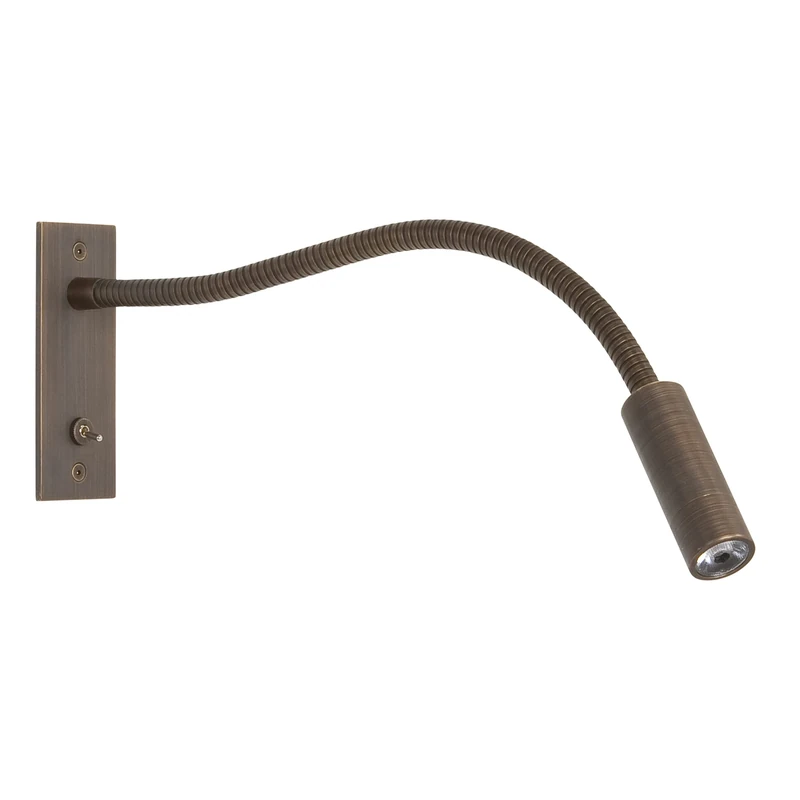 Astro Leo Switched LED Indoor Reading Light (Bronze), High Power LED, Designed in Britain - 1295003-3 Years Guarantee - Image 1