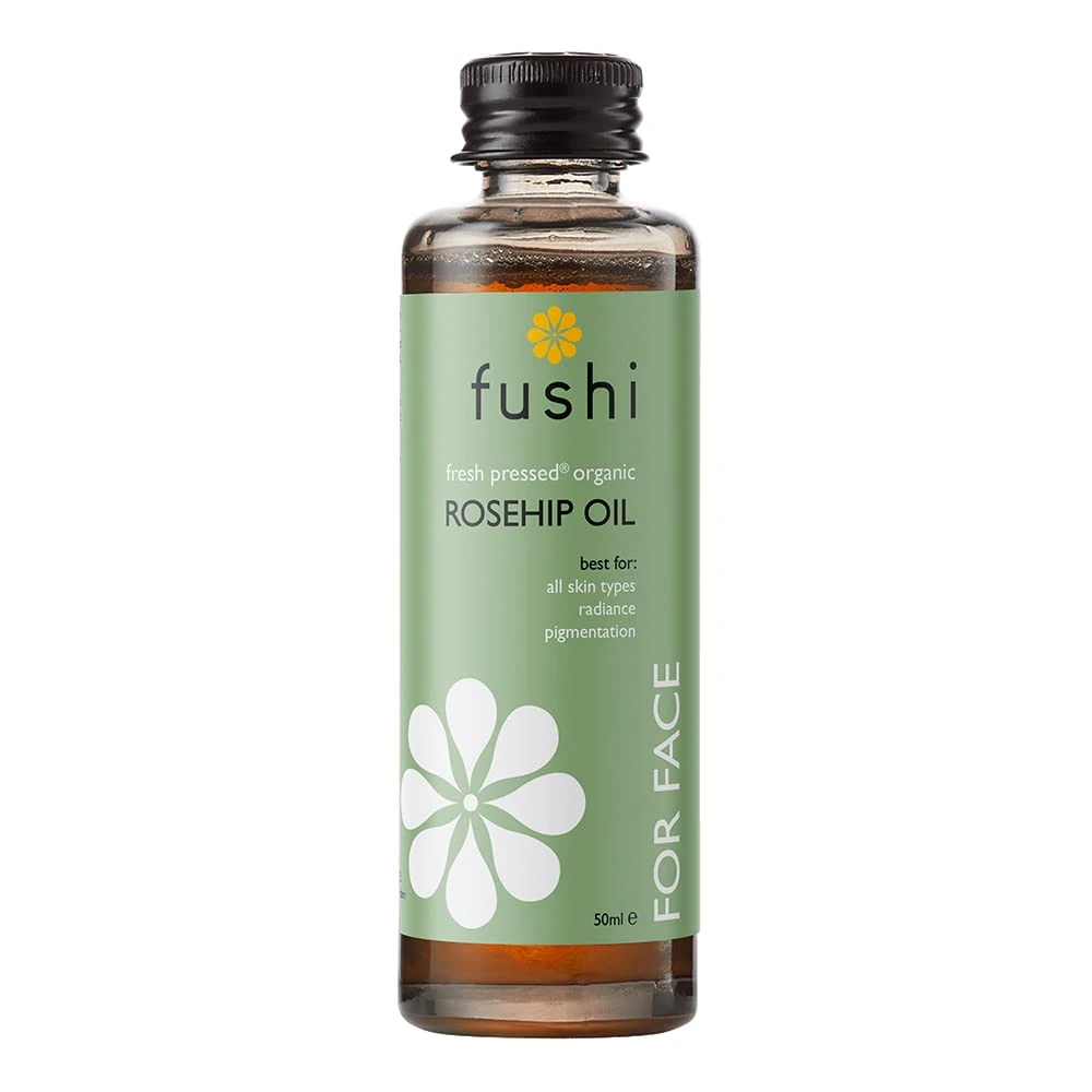 Fushi Organic Rosehip Seed Oil | Min Vitamin E 18.3 Mcg/G | Fresh-Pressed | Best For Scars, Fine Lines & Stretch Marks | Ethical & Vegan Society Approved | Manufactured In The Uk, 50 ml
