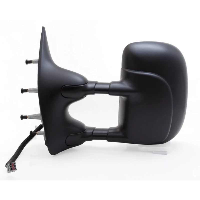 Fit System 61204F Ford Econoline Driver Side OE Style Power Extendable Replacement Towing Mirror