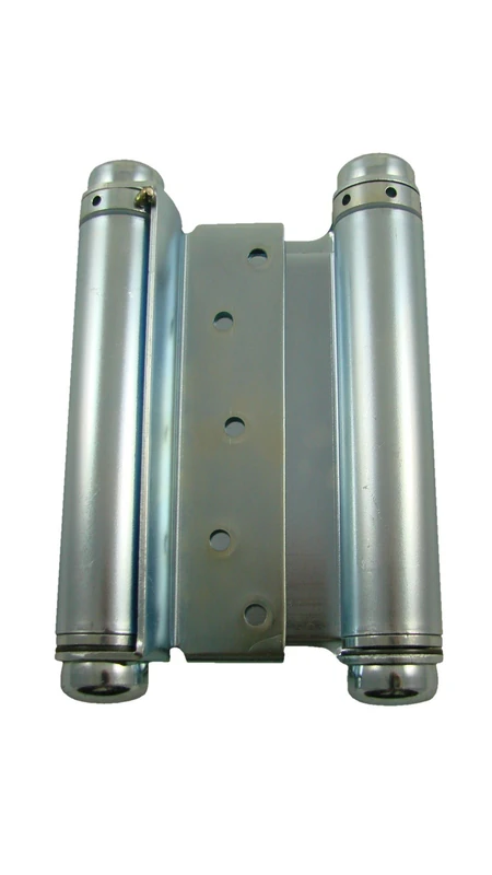 Hinge Outlet Adjustable Double Action Spring Hinge, Saloon, Swinging or Cafe Door Hinges – Highly Rust-Resistant, Self-Closing, Dual-Swing (6 Inch, Zinc)